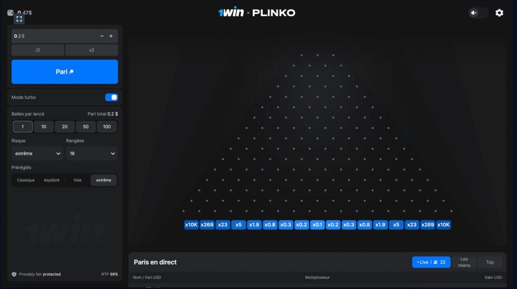 Plinko 1Win
