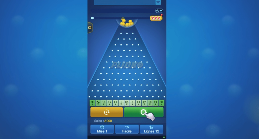 Graphismes Plinko de TaDa Gaming