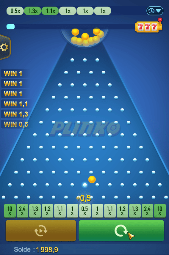 Comment jouer à Plinko de Tada Gaming