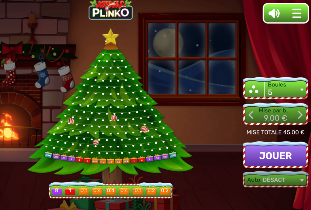 Graphismes Plinko Xmas